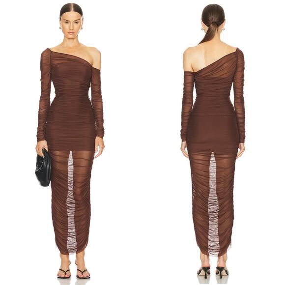 NEW Ser.O.Ya Chantae Mesh Dress in Coconut Size Small - Picture 1 of 4